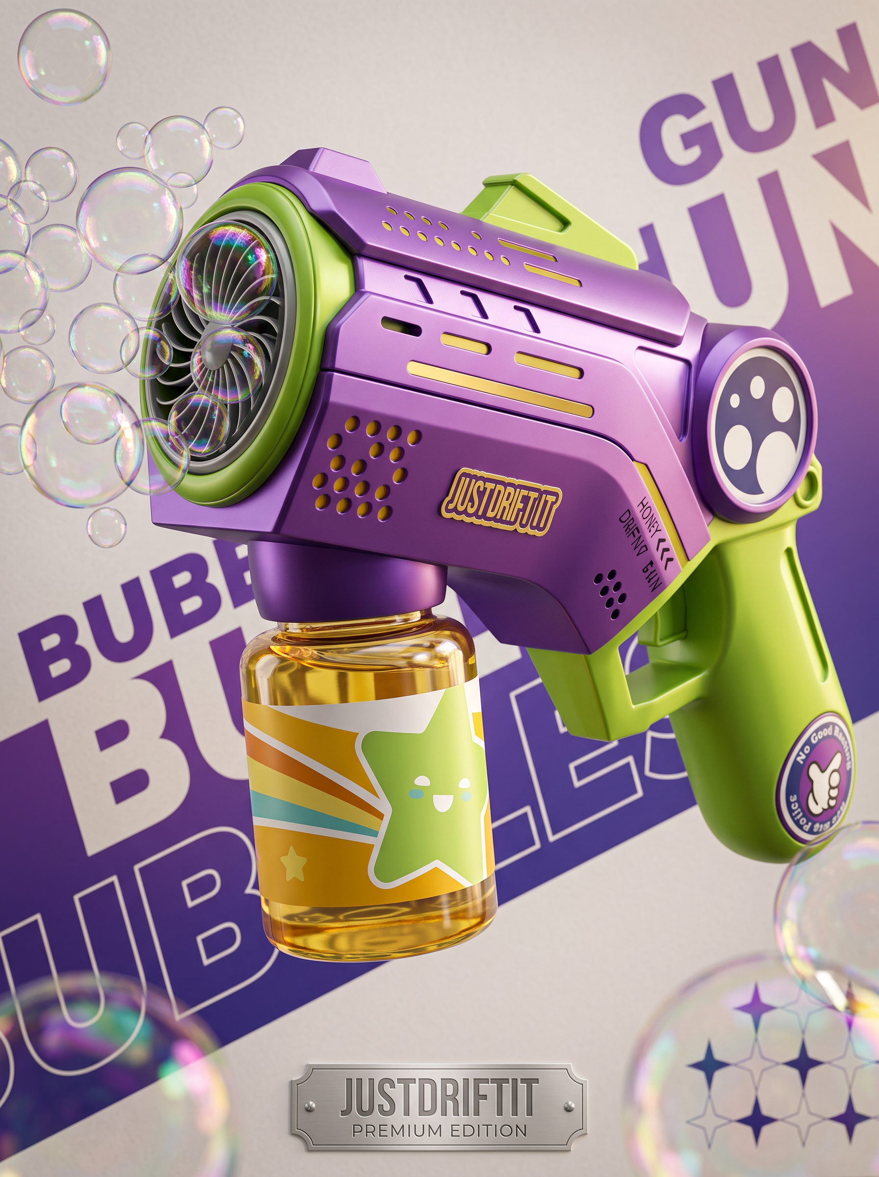High Output Bubble Blower Gun for Kids | Outdoor Summer Toy