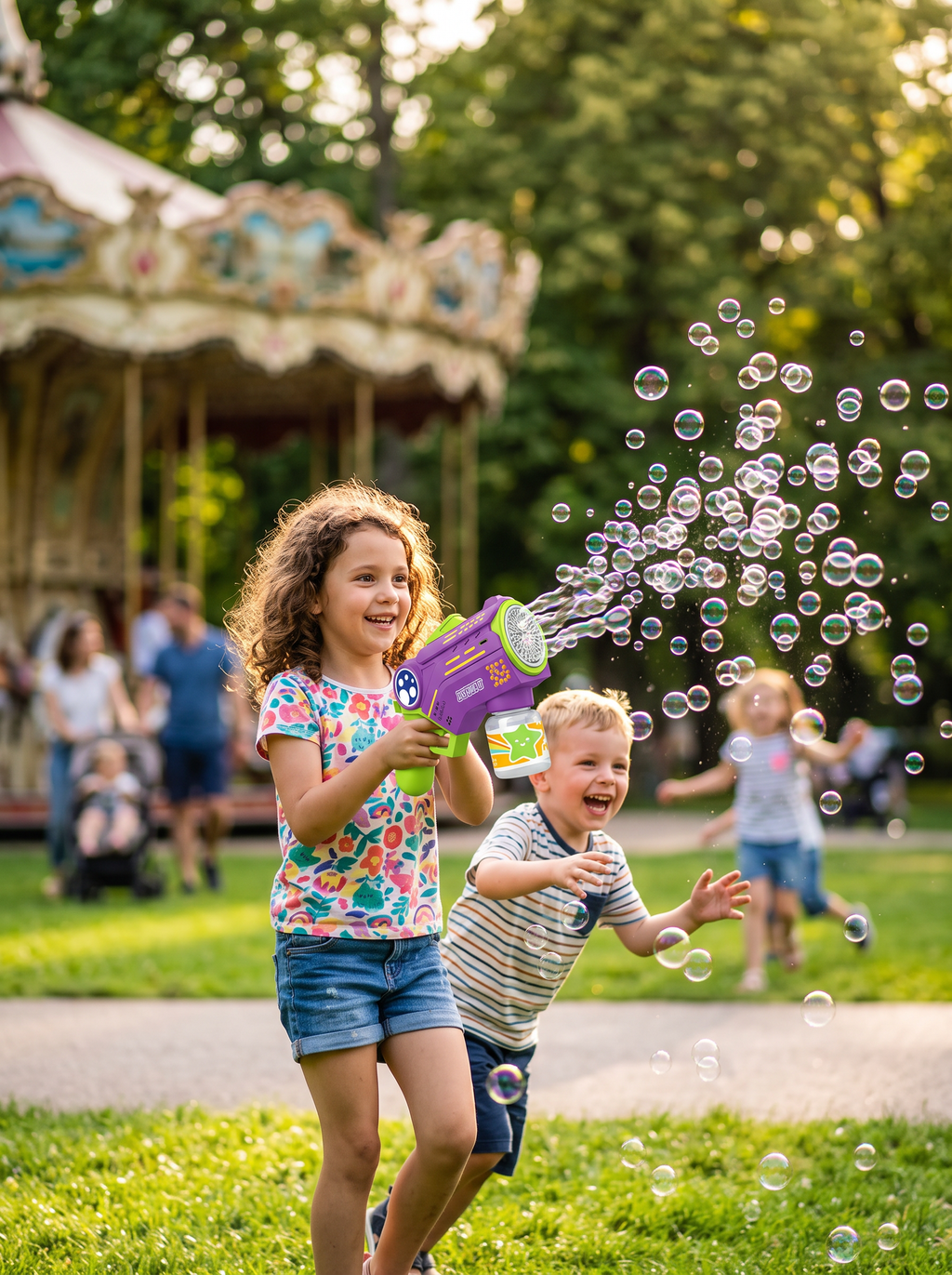 High Output Bubble Blower Gun for Kids | Outdoor Summer Toy