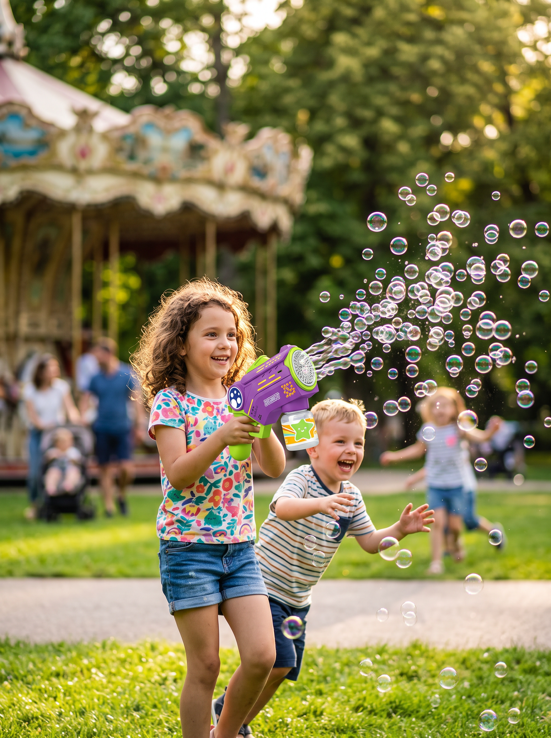 High Output Bubble Blower Gun for Kids | Outdoor Summer Toy
