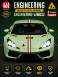 Luxury Sports Racing Toy Car – Die-Cast Style Pull Back Car with LED Lights, Realistic Design & Smooth Wheels