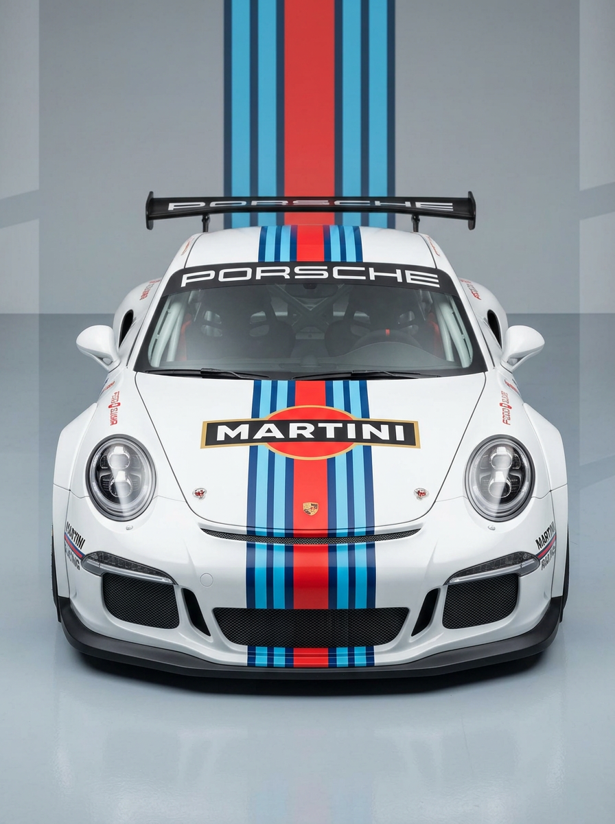 Premium Sports Racing Toy Car – Pull Back Die-Cast Style Car with LED Lights, Racing Stripes & Realistic Design